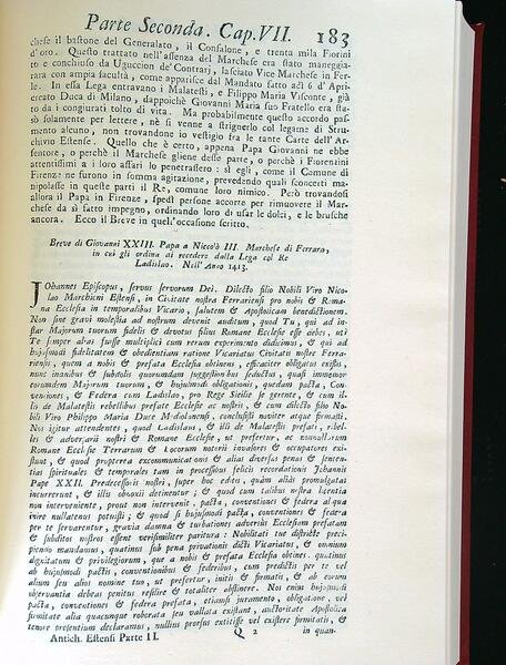 Delle antichita' estensi ed italiane 2vv