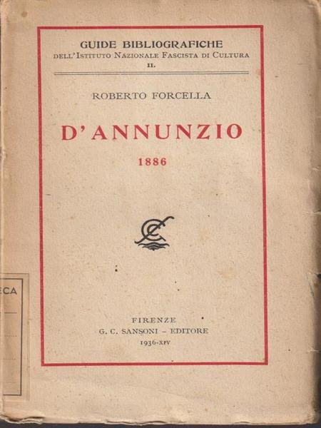D'Annunzio 1886