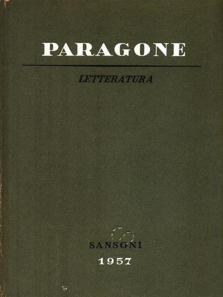 Paragone Letteratura N. 86/88/90/92/94/96