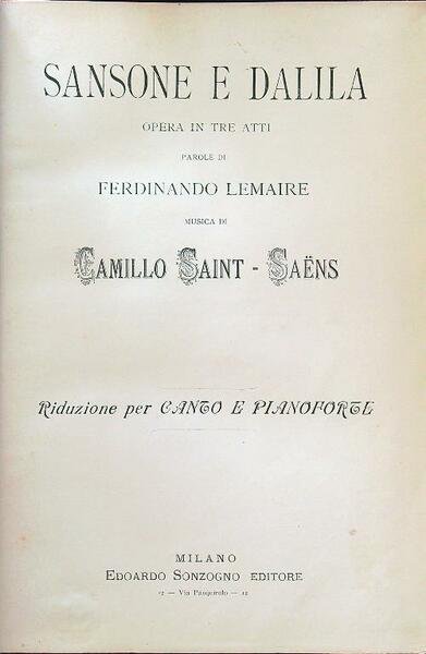 Sansone e Dalila