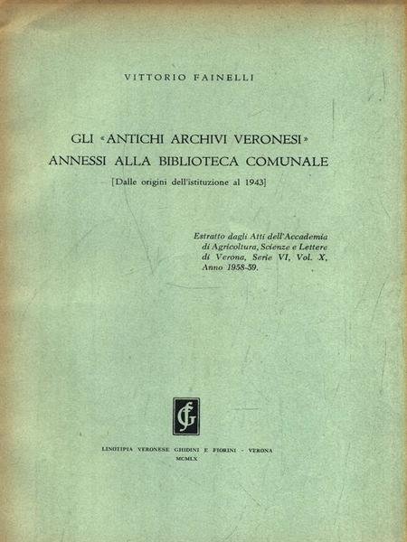 Gli antichi archivi veronesi annessi alla biblioteca comunale | Immagine principale