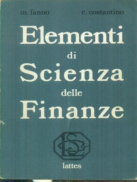 Elementi di Scienza delle Finanze