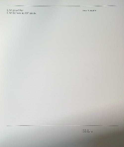 L'Art pour l'Aar. L'Art bernois au XXe siecle