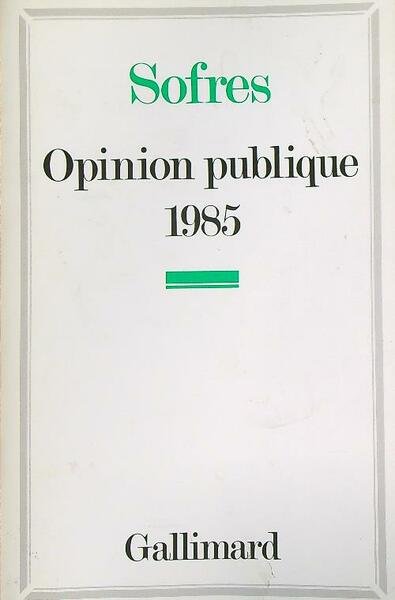 Opinion publique 1985 | Immagine principale