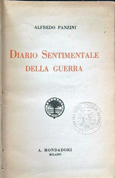 Diario sentimentale della guerra | Immagine principale