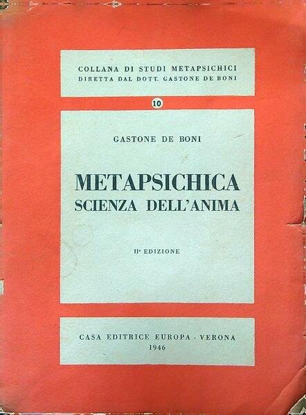 Metapsichica Scienza dell'anima