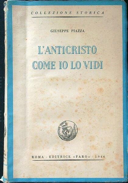 L'anticristo come io lo vidi