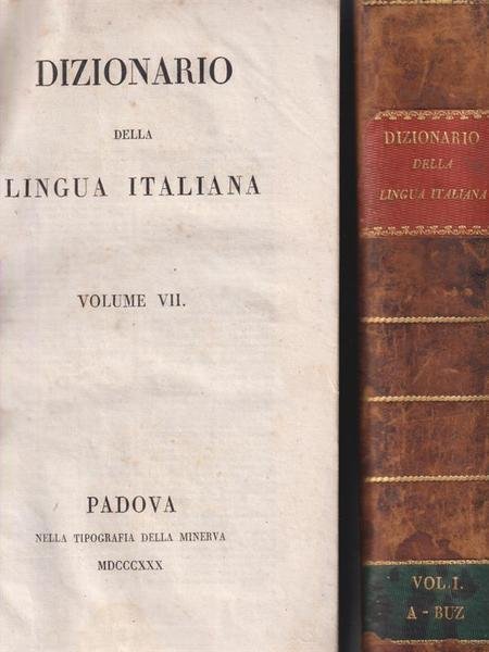 Dizionario della lingua italiana 7 voll