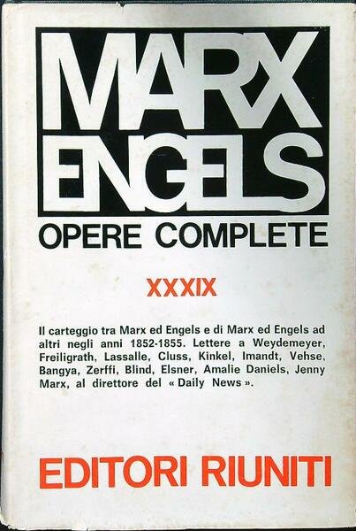 Opere complete XXXIX