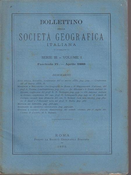 Bollettino della societa' geografica italiana Vol 1/Fascicolo IV-Aprile 1888