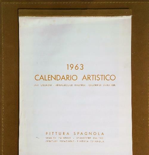 Calendario artistico 1963. Pittura spagnola