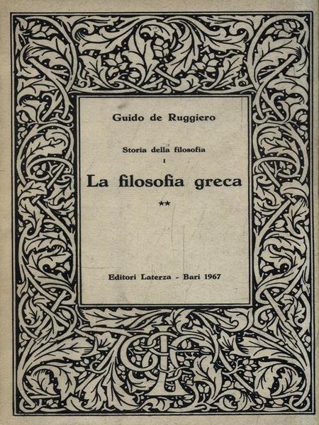 Storia della filosofia I. La filosofia greca - Volume 2