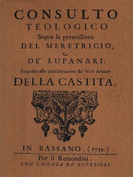Consulto teologico sopra la permissione del meretricio | Immagine principale