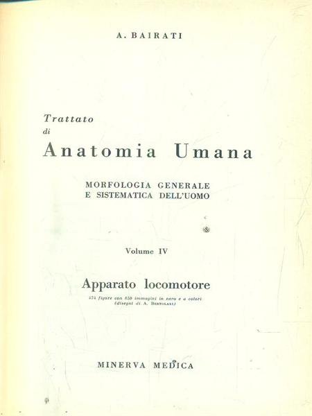 Trattato di anatomia umana vol IV