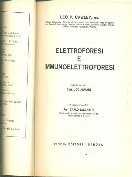 Elettroforesi e immunoelettroforesi