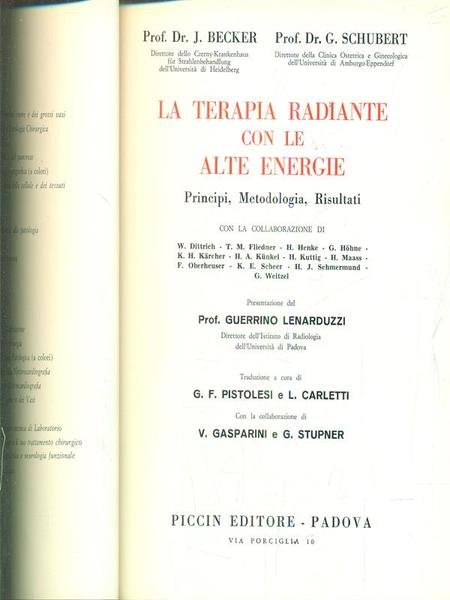 La terapia radiante con le alte energie