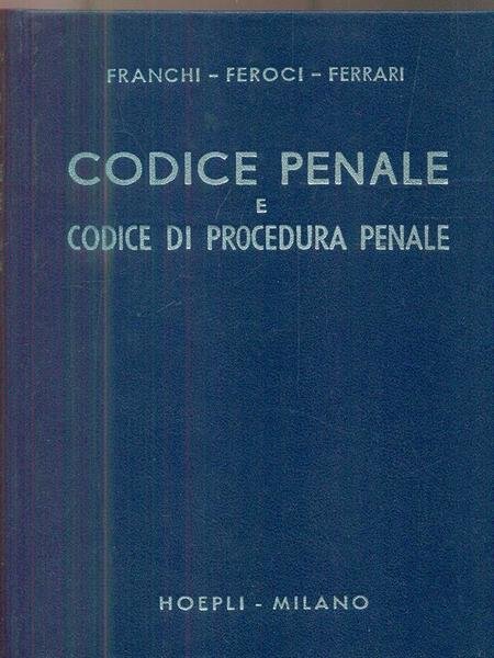 Codice penale e codice di procedura penale