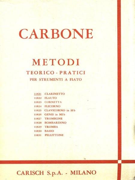 Metodi Teorico-Pratici per strumenti a fiato - 11821 Clarinetto