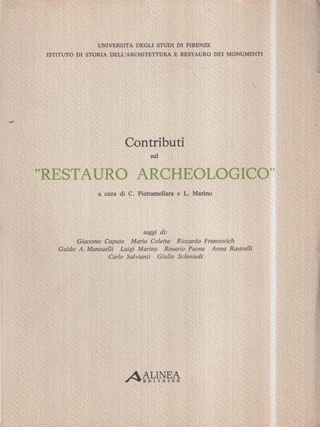 Contributi sul Restauro Archeologico