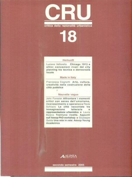 CRU Critica della razionalita' urbanistica 18
