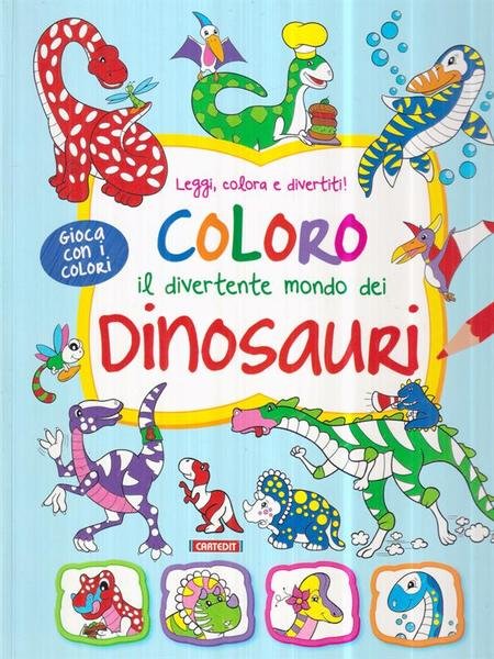 Coloro il divertente mondo dei dinosauri