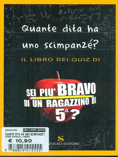 Quante dita ha uno scimpanze'?