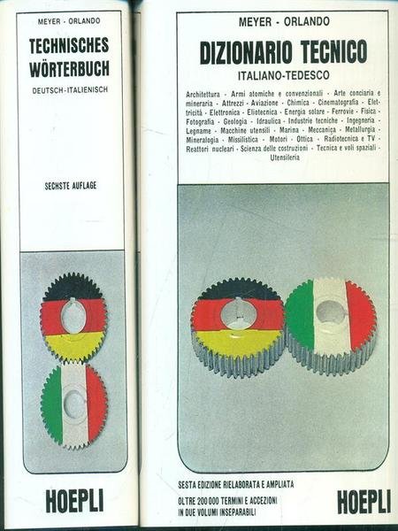 Dizionario Tecnico - Techisches Worterbuch 2 vv