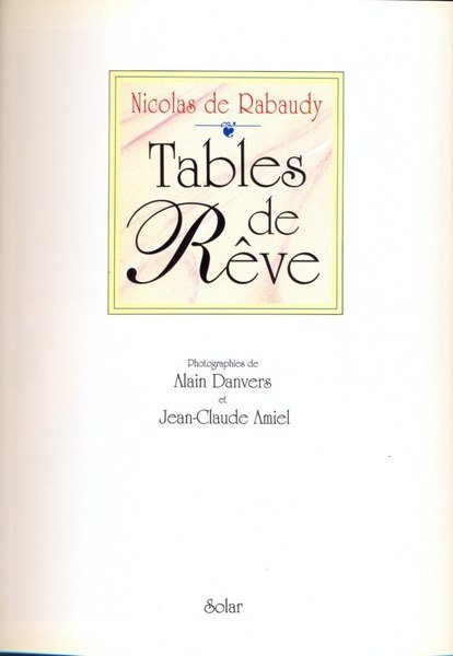 Tables de reve