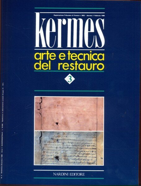 Kermes - Arte e tecnica del restauro 3 settembre/dicembre 1988