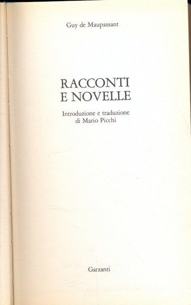 Racconti e novelle
