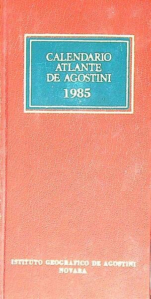 Calendario atlante De Agostini 1985