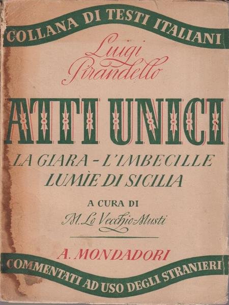 Atti unici - Luigi Pirandello