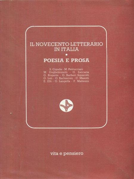 Il novecento letterario in Italia Poesia e prosa | Immagine principale