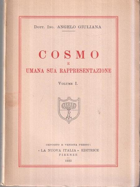 Cosmo e umana sua rappresentazione vol I