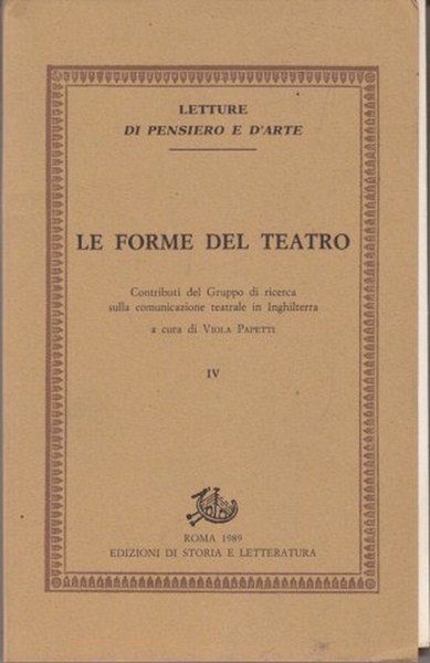 Le Forme del Teatro Vol.IV