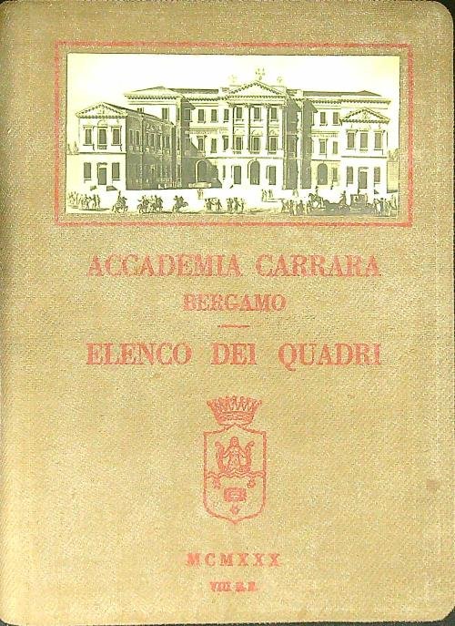 Accademia Carrara Bergano. Elenco dei quadri | Immagine Gallery 2