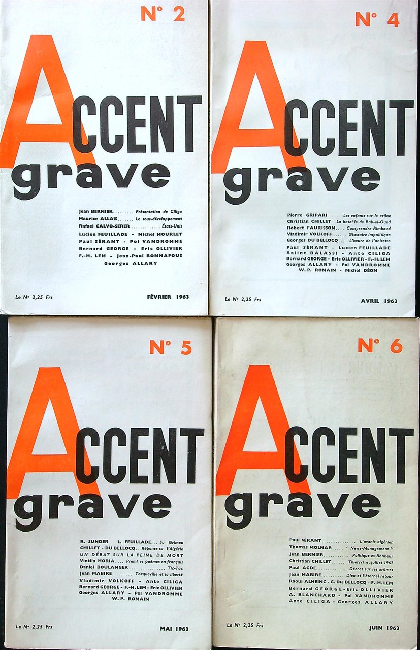 Accent Grave - N. 2/4/5/6 | Immagine principale