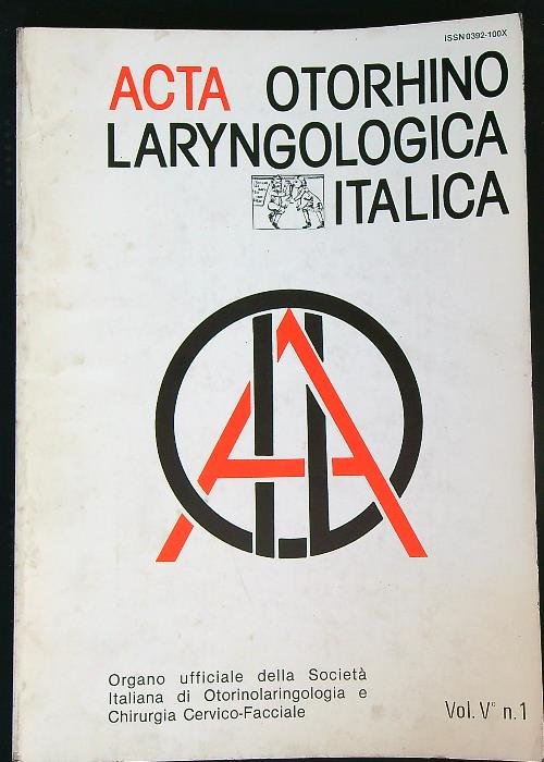 ACTA Otorhinolaryngologica Italica Vol V/ n. 1