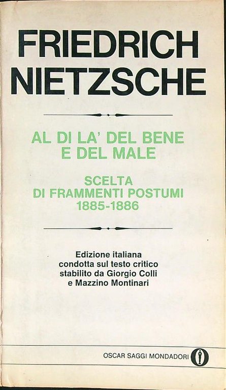 Al di la' del bene e del male | Immagine Gallery 2