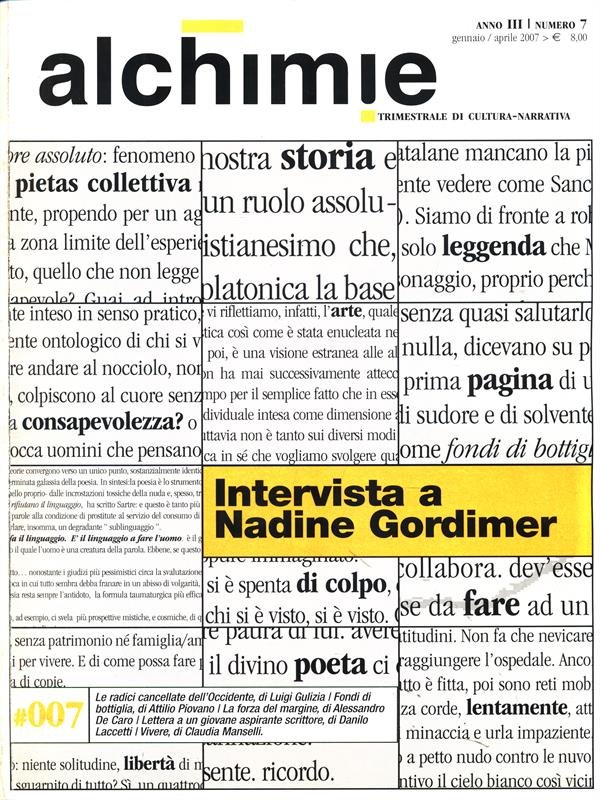 Alchimie. Anno III Numero 7
