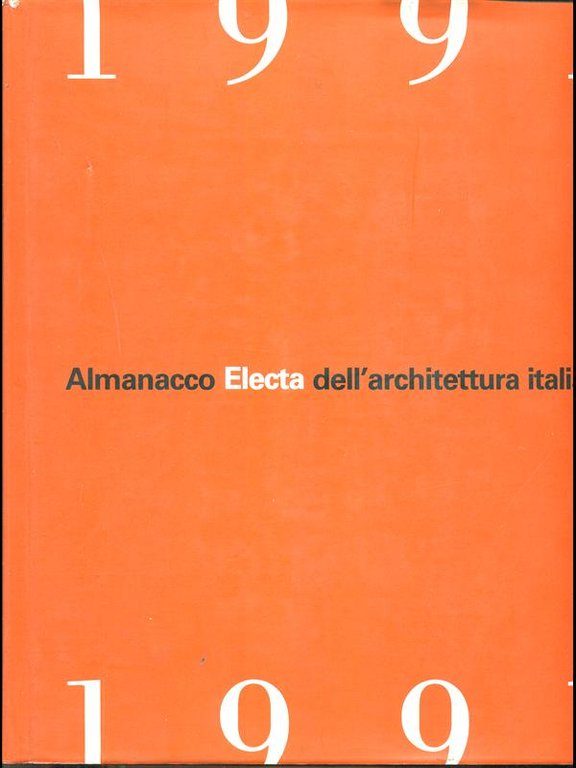 Almanacco Electa dell'architettura italiana 1991