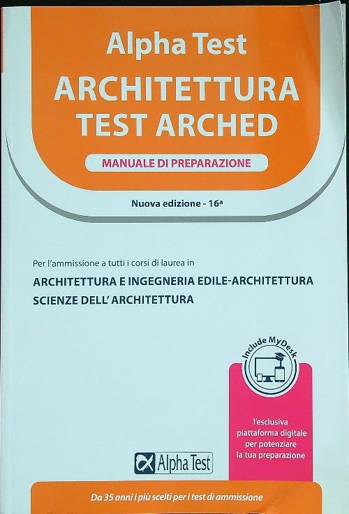 Alpha Test Architettura. Manuale di preparazione