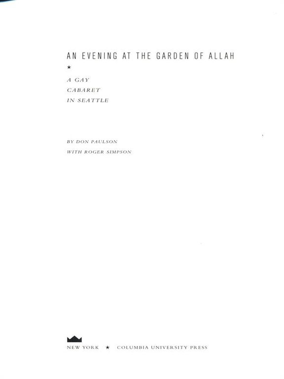 An evening at the garden of Allah