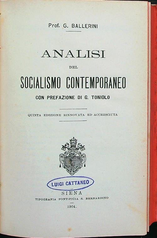Analisi del socialismo contemporaneo