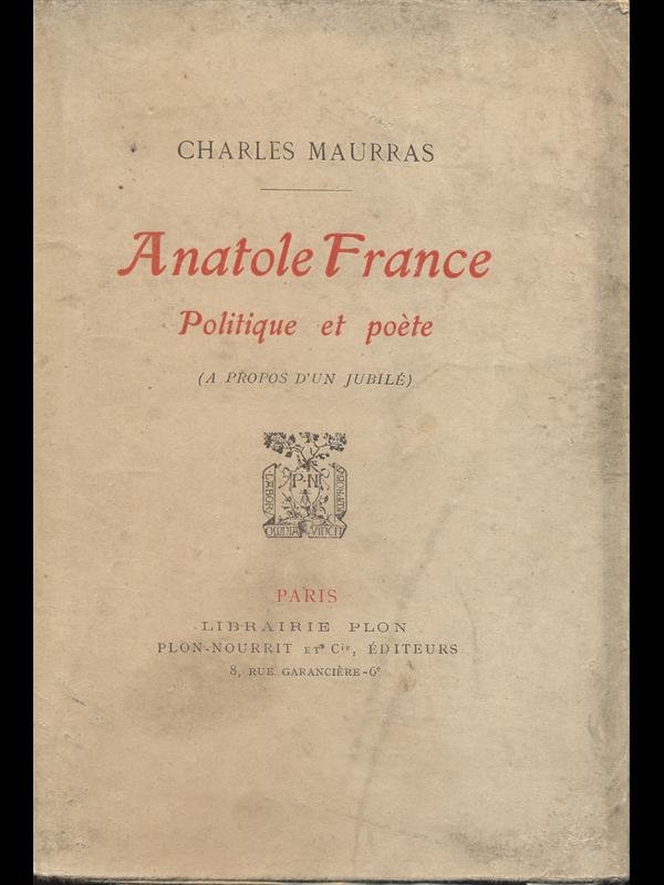 Anatole FRance politique et poete | Immagine principale