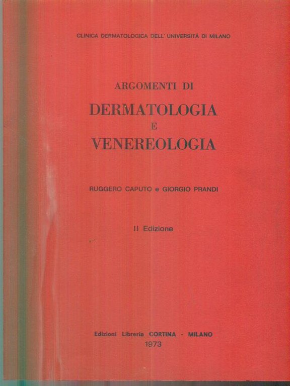 Argomenti di dermatologia e venereologia