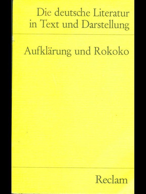 Aufklarung und Rokoko