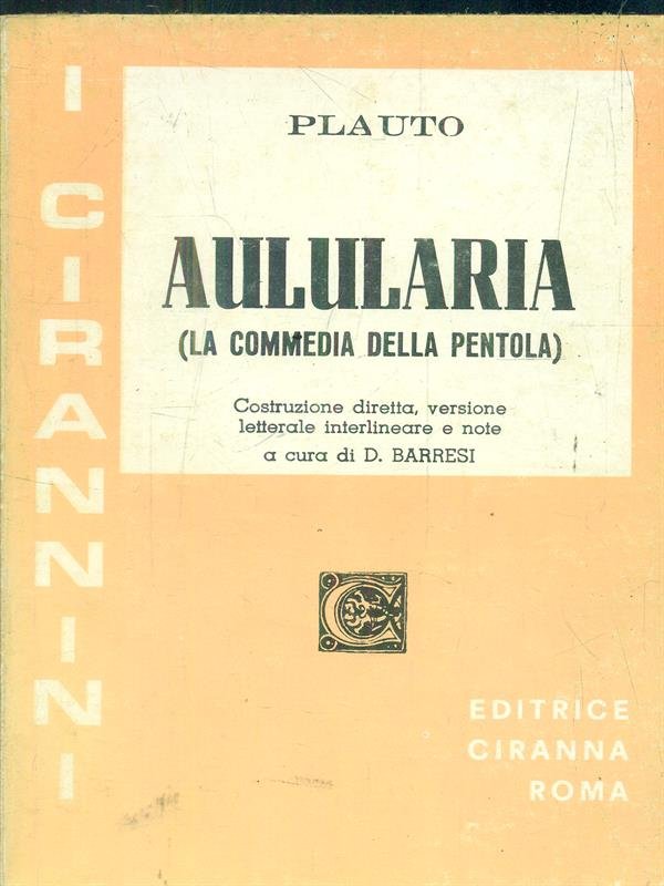 Aularia. La commedia della pentola
