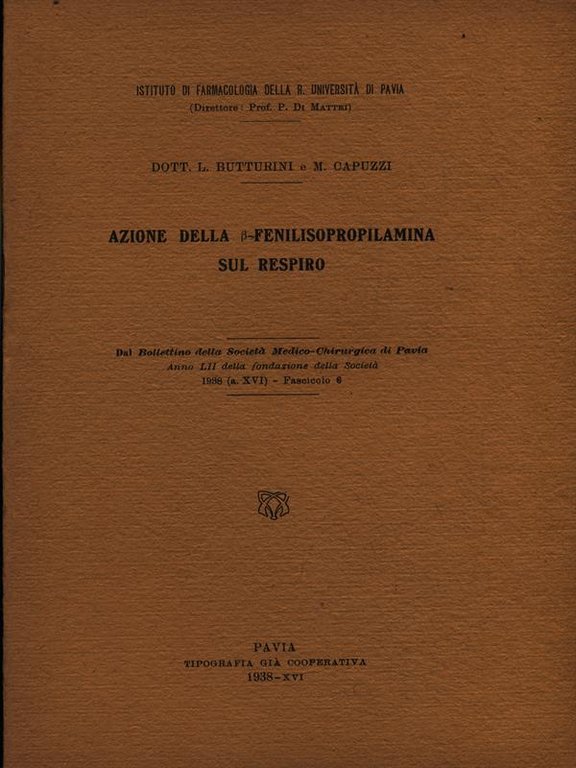 Azione della B-Fenilisopropilamina sul respiro - Estratto