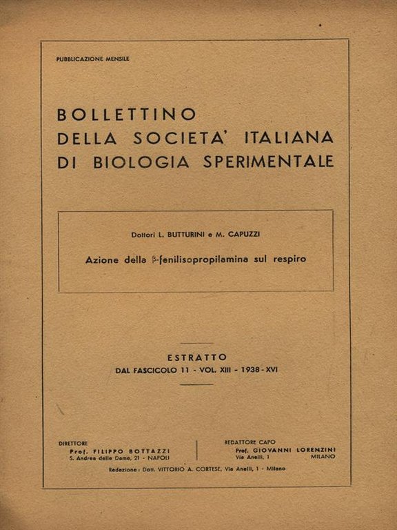 Azione della fenilisopropilamina sul respiro - Estratto